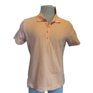 EP Pro Polo Shirt For Men Tour Performance Sz L ¾ Buttons Down NWT Orange